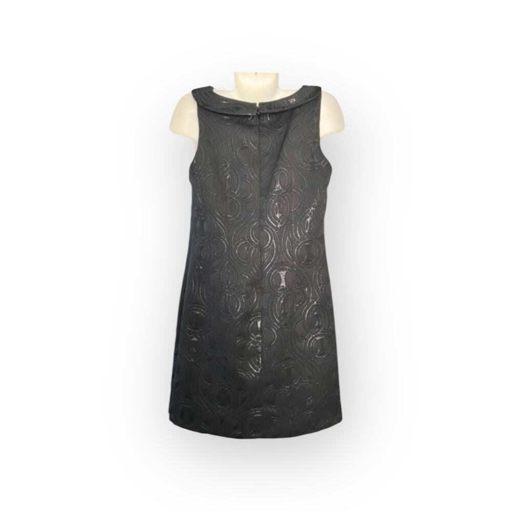 Target Limited Edition Women's Black Jacquard Knee-Length Lined Dress | Size 12 - Picture 2 of 12